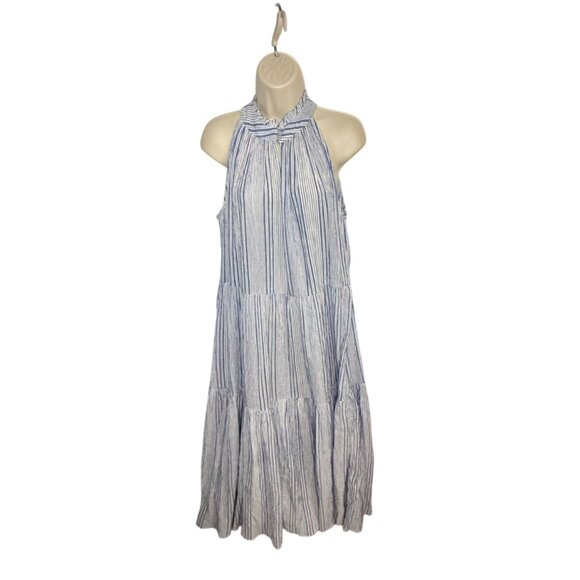 Apiece Apart Nissi Tiers Maxi Dress Blue - Size 2 - Picture 4 of 9